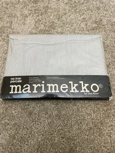 Vintage Marimekko Dan River Gray Striped Double Flat Sheet Retired - Picture 1 of 3