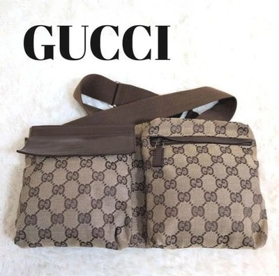 GUCCI GG Cinturón Cintura Bolso de Hombro Bolso Bumbag Auténtico de Japón Foto 1 de 4