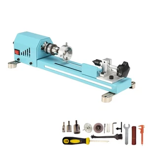 Minidrehmaschine Holzdrehmaschine Mehrzweck Typ Drehmaschine Fräsen Schneiden Schleifen - Bild 1 von 6