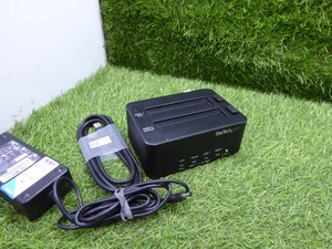 StarTech USB 3.0 SATA HDD/SSD Dock 1:1 Duplicator/Eraser SATDOCK2REU3 + PSU USB - Picture 1 of 7