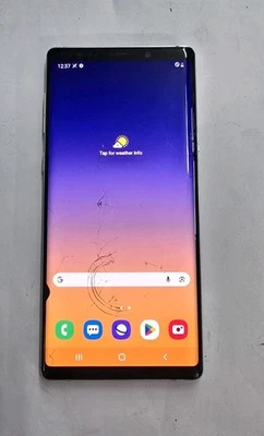 Samsung Galaxy Note9 - 512 GB - Cloud Silver (Unlocked) Cracked Screen And Back  - Image 1 of 4