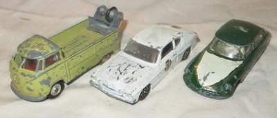 Corgi VW pickup Ford Capri Mk1 Citroen DS19 scrap lot for spares or renovation - Image 1 of 4