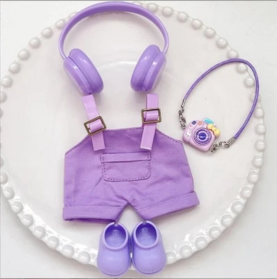 (No Dolls) Compatible with Purple Set For 17cm LABUBU Clothes The Monsters Shoes - Image 1 of 4