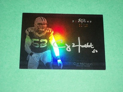 Clay Matthews Auto On Card 1/10 2015 Topps Diamond Green Bay Packers Football!! - Image 1 of 4