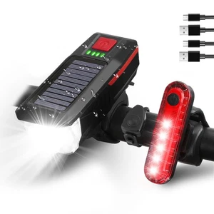 Bike Lights Front and Back, Super Bright Bicycle Lights for Night Riding, Upg... - Picture 1 of 6