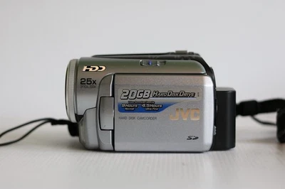 JVC Everio GZ-MG20EK Handheld High Definition HDD Camcorder Silver Tested - Image 1 of 4