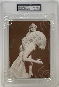 Postal publicitaria firmada por Sally Rand para bailarina de fans actriz burlesca PSA/DNA - Imagen 1 de 2