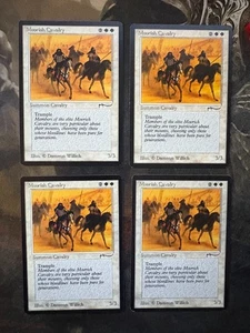 ** ARABIAN NIGHTS 4x Moorish Cavalry (Dark) ** NM-Mint! - DUTY PAID - Magic MtG - Picture 1 of 2