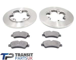 FORD TRANSIT MK8 REAR BRAKE PADS AND DISCS 2.2 2.0 RWD 14 ON SINGLE REAR WHEELS - Picture 1 of 2