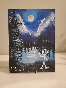Approx 6x 8 Canvas Board Titled : Life Not Perfect, Neither Is My Art Not Aceo - Picture 1 of 2