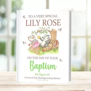 Personalised Baptism Gift Book of Blessings Made Especially for Baptism HARDBACK - Picture 1 of 11