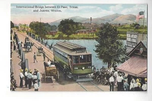 International Bridge between El Paso, Texas, & Juarez, Mexico - Streetcar - Picture 1 of 2