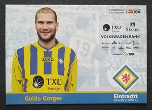2019 Guido Gorges Eintracht Braunschweig 2002/03 Autogrammkarte - Picture 1 of 1