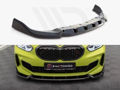 Maxton Design Front Splitter V7 for BMW 1 Series F40 M-Sport / M135i Gloss Black - Image 1 of 4