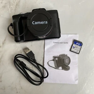 HD Videocam 16.0MP Full HD 1080P Black SLR Camera Digital Zoom LCD Screen #1 - Picture 1 of 11