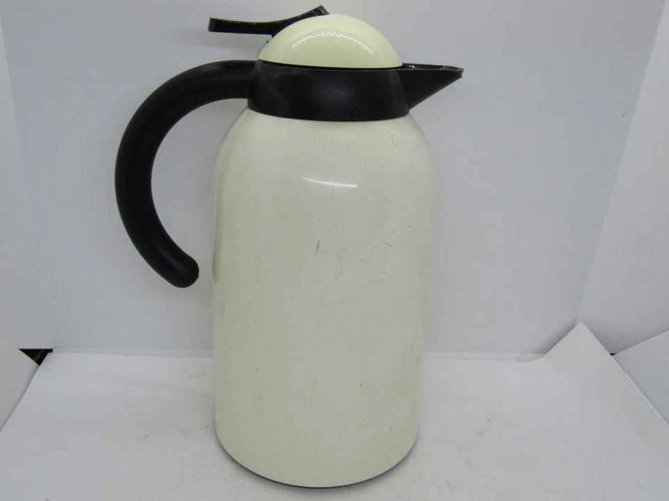 Vintage EMSA 1 Liter Beige Glass Lined Coffee Carafe, Made in Germany. - Image 1 of 4