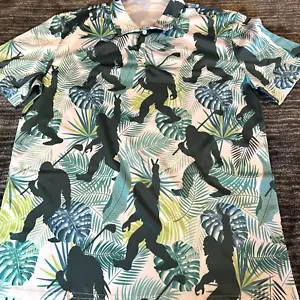 Bigfoot Sasquatch Golfshirt Herren 2XL Poloshirt Golfclub lustig weiß neu - Bild 1 von 16