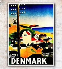 Denmark Art Travel Poster Wall Decor Print 12x16" A498