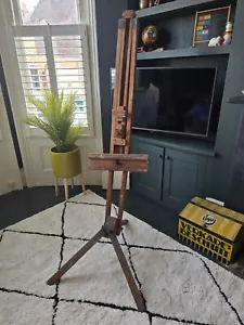 Large Vintage, Antique Windsor And Newton Artist Professional Studio Easel Art - Picture 1 of 7