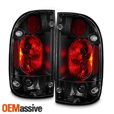 Fits 01-04 Toyota Tacoma Pickup Truck JDM Black Tail Brake Lights Set Left+Right - Image 1 of 4