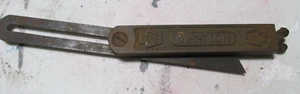 antique adjustible square tool marked Disston /keystone emblems  5" long - Picture 1 of 2