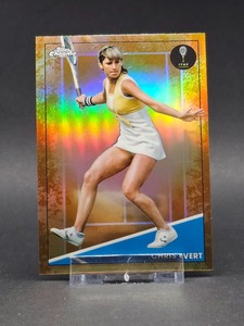 2021 CHRIS EVERT TOPPS CHROME TENNIS #99 CLAY COURT PARALLEL