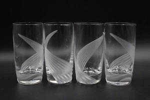 Lenox Windswept Highball Bar Tumblers Glasses 6" Tall Set of 4 - Picture 1 of 5