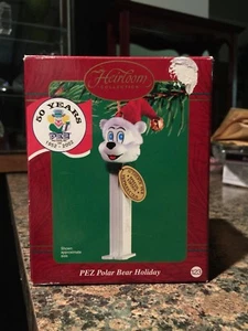 Carlton Cards Heirloom Collection Polar Bear Holiday Pez Ornament 2002 - NIB - Picture 1 of 1