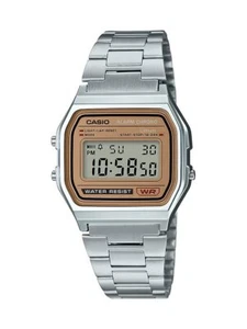 Casio A158WEA-9 Men's Silver Classic Digital Bracelet Watch - Picture 1 of 1