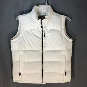 North End Womens Large Down Feather Puffer Vest White Ski Snow Water Resistant - Picture 1 of 12