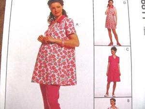 Maternity Outfit Sewing Pattern Dress Tunic Pants McCalls 8811 Size 12-16 Uncut - Picture 1 of 5