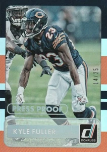 2015 Panini Donruss Football 130 Kyle Fuller Silver Press Proof Bears /25 - Bild 1 von 1