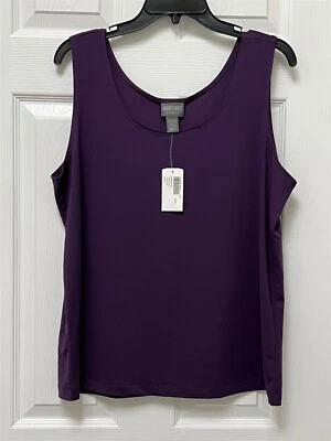 NWT Chico's Additions Size 3 XL 16 Purple Microfeel Timeless Microfiber Tank Top - Image 1 of 4