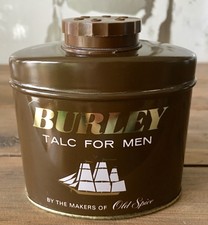 Vintage Shulton Old Spice Burley Talc Tin 100 G