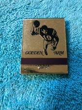 VINTAGE JOHNNY UNITAS GOLDEN ARM MATCHBOOK