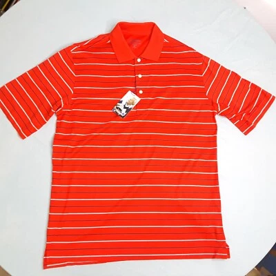 Jack Nicklaus Polo Medium Red Striped Men's Golf/Casual Short Sleeve  - Image 1 of 4