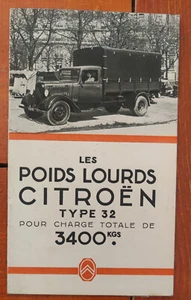 CITROEN Poids Lourds type 32 laitière bétaillère citerne essence tarifs - Picture 1 of 5