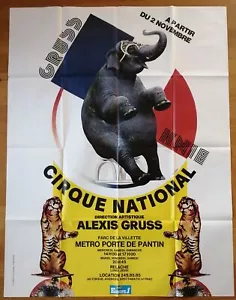 CIRQUE NATIONAL alexis gruss affiche originale 160x120 cm - Imagen 1 de 1