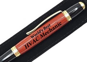 Gift For HVAC Mechanic World's Best HVAC Mechanic Present Engraved Pen - Picture 1 of 5