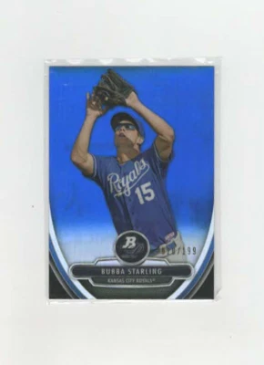 Bowman Platinum Chrome Prospects Blue Refractor 2013/199 Bubba Starling #BPCP22 Foto 1 de 2