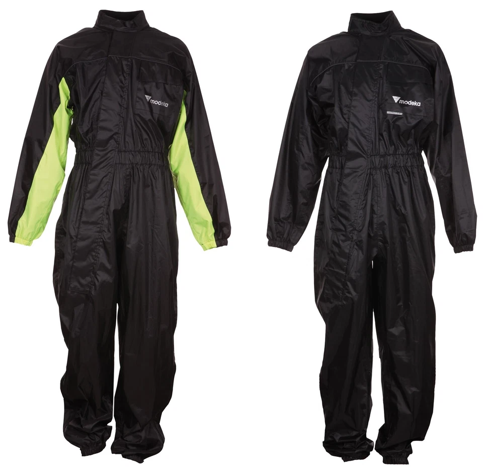 Modeka Black Rain wasserdichte Motorrad Regenkombi - Bild 1 von 1