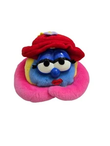 Vintage Gund Veggie Tales 4" Madame Blueberry Plush Stuffed Beanie Toy 1998 - Picture 1 of 5