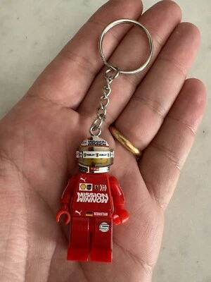 F1 Keyring Minifigure Sebastian Vettel 2019 Ferrari Car Red Suit Formula 1 - Immagine 1 di 4