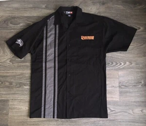 Dungeons And Dragons D&D Shirt Button Front Coast Wizards Event Staff Sewn Sm - Picture 1 of 7