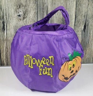 GEMMY Calabaza Truco o Trato Cubo Halloween Tela Primavera Plegable De Colección Foto 1 de 4