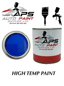 MID BLUE High Temp Temperature GLOSS BRAKE CALIPER PAINT BRUSH OR SPRAY 125ML - Picture 1 of 2