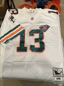 Dan Marino Miami Dolphins Jersey #13 Mitchell & Ness Throwback Vintage Embroided
