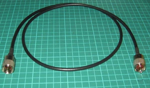 PLOMO PARCHE 1 METRO RG58 COAXIAL PL259 marrón ENCHUFES CALIDAD - Imagen 1 de 2