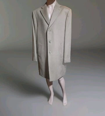  Colombo Thermo Neiman Marcus 100% Cashmere Overcoat - Size 54R - Beige - Image 1 of 4