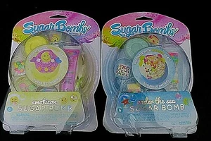 New Sugar Bath Bombs Sprinkles Cutie Under the Sea & Emoticon Kit Lot of 2 - Picture 1 of 4